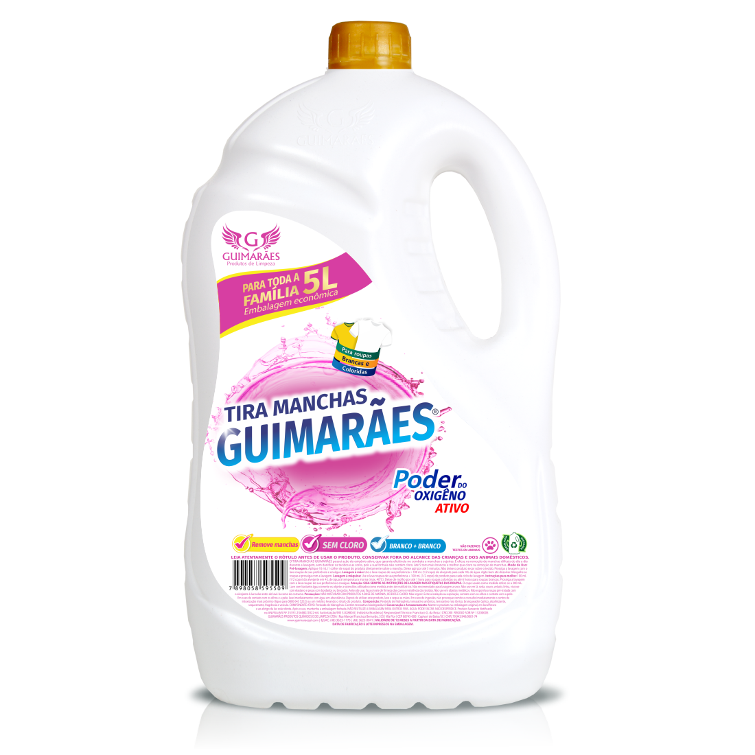 Alvejante Tira Manchas Guimarães 5L - HIGOL