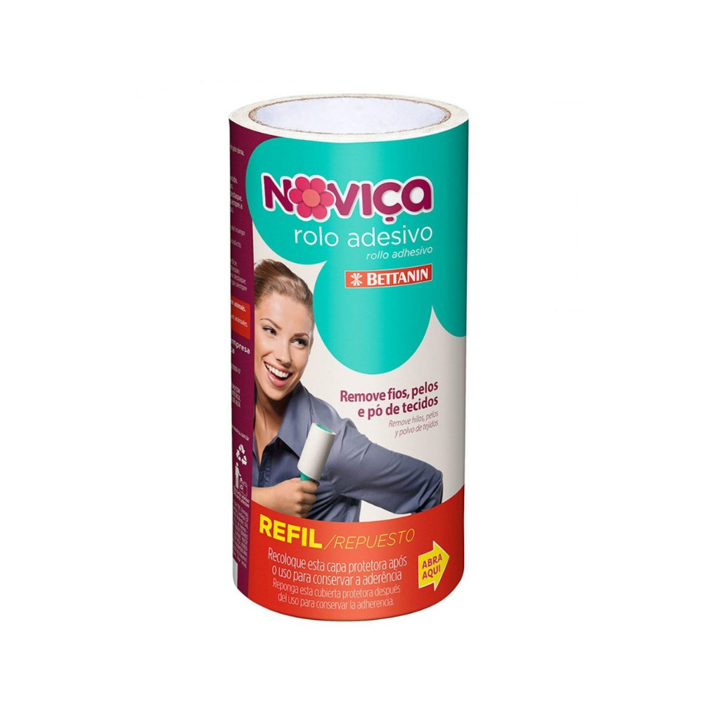 Rolo Adesivo Refil Noviça - HIGOL - Embalagens em Curiitba